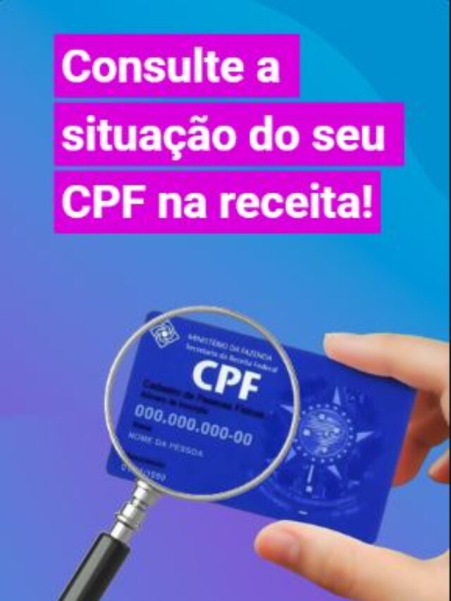 Aprenda Como Consultar A Situa O Do Cpf Na Receita Conte Dos E