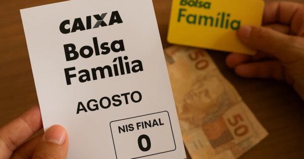 Caixa conclui pagamento de agosto do Bolsa Família; NIS final 0 recebe hoje