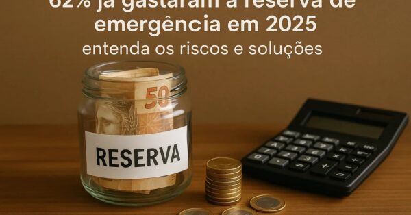62% já gastaram a reserva de emergência em 2025: entenda os riscos e soluções