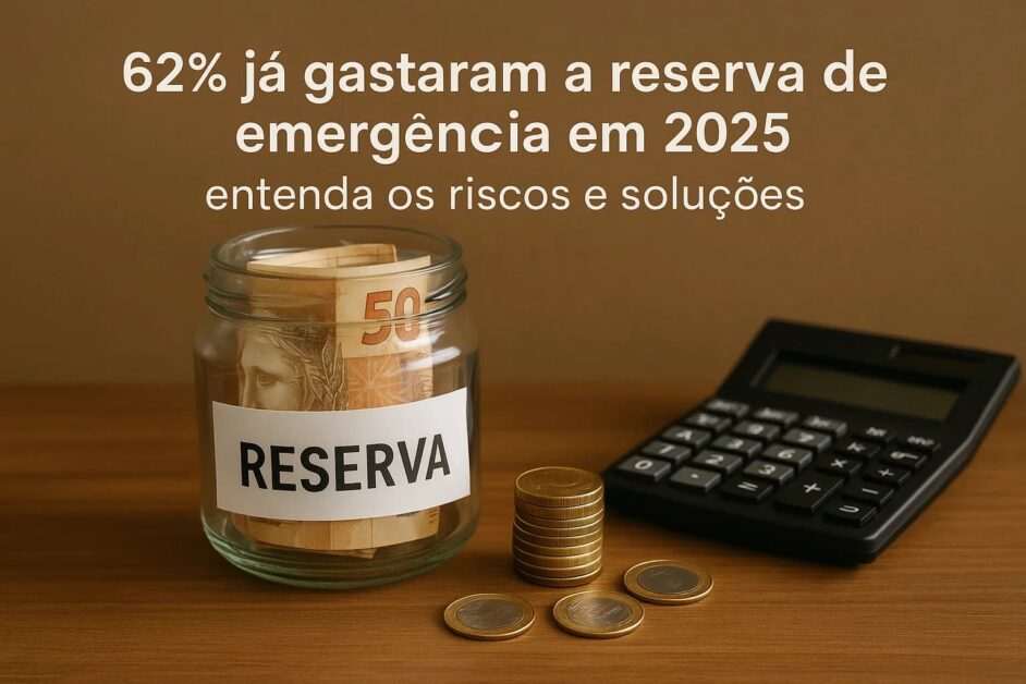 62% já gastaram a reserva de emergência em 2025: entenda os riscos e soluções (Imagem: CoteCompare)